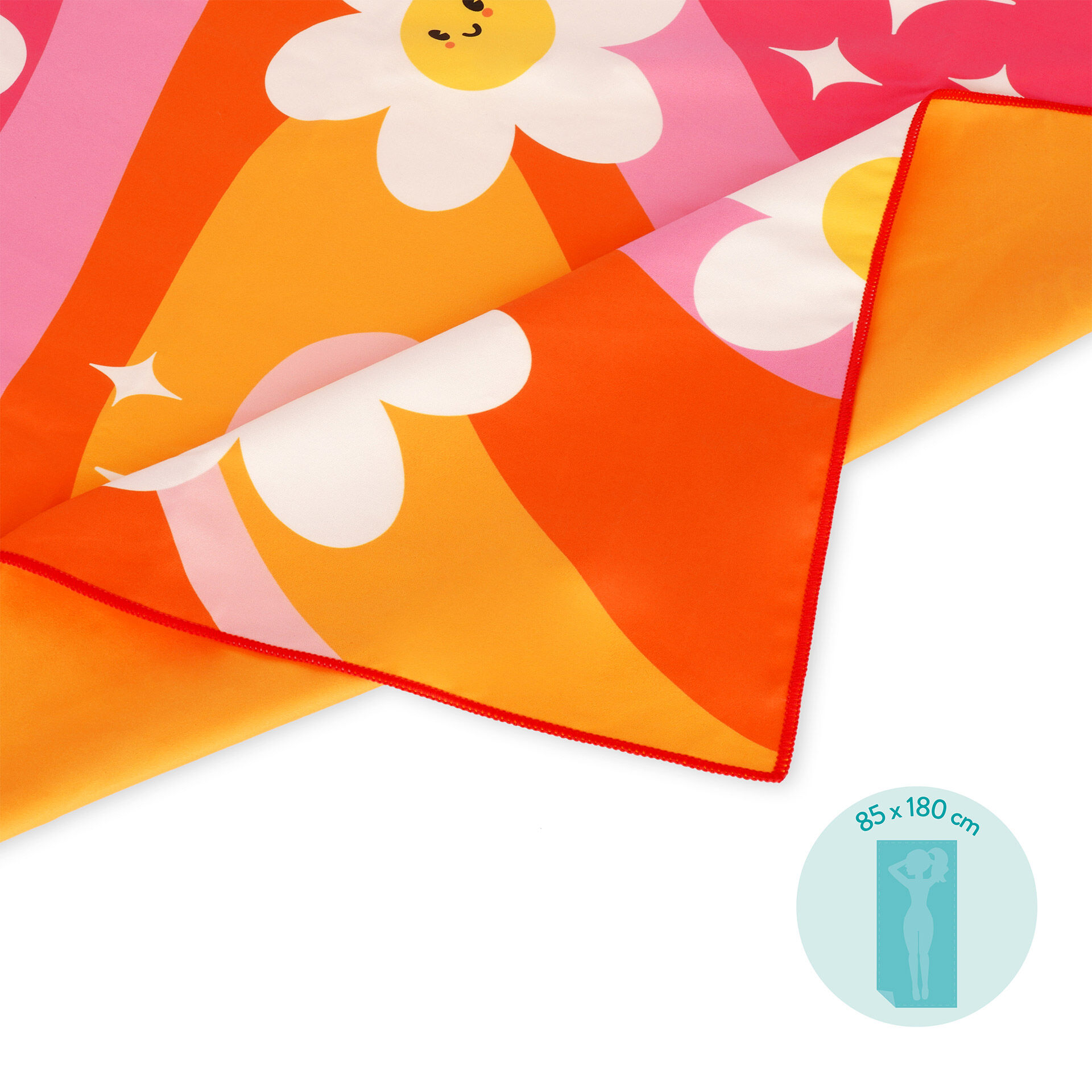 Looney Tunes Serviette De Plage Looney Tunes Titi 70X140 Cm - 100% Coton - 300 Gsm - Rose[u9140
