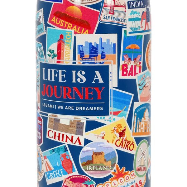 800 ml Vacuum Bottle - Travel Stickers - Hot & Cold
