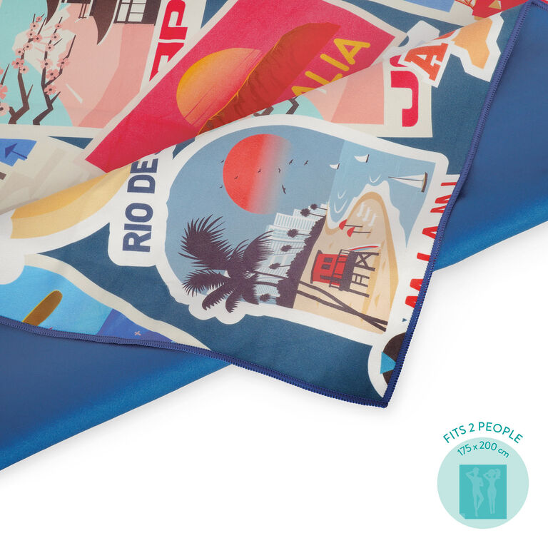 Telo Mare Maxi Travel Stickers - Beach Towel Telo Mare Maxi Travel Stickers - Beach Towel