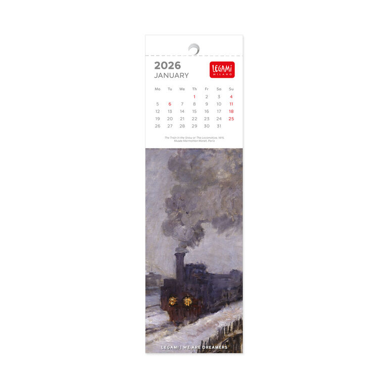 2026 Bookmark Calendar - 5,5 x 18 cm