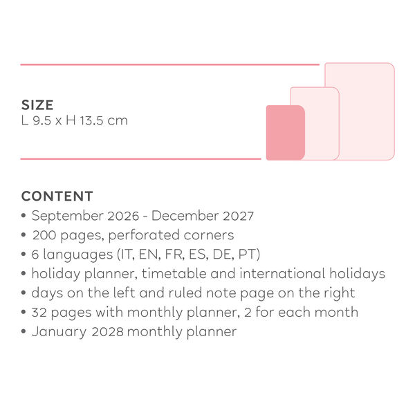 16-Month Small Weekly Diary for 2026/2027 - Sunset Vibes - With Notebook 16-Month Small Weekly Diary for 2026/2027 - Sunset Vibes - With Notebook