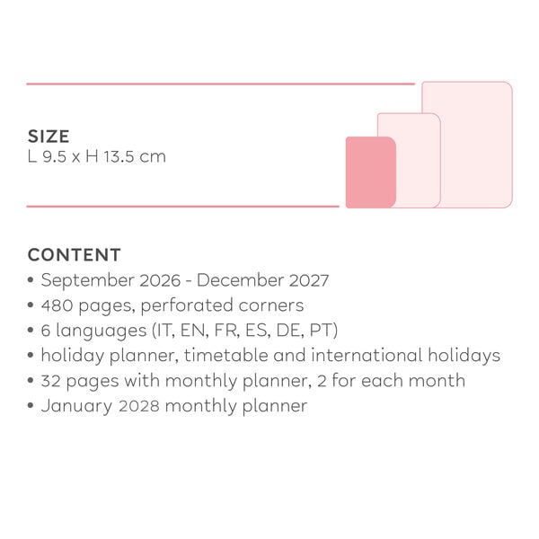 16-Month Small Daily Diary for 2026/2027 - Sunset Vibes
