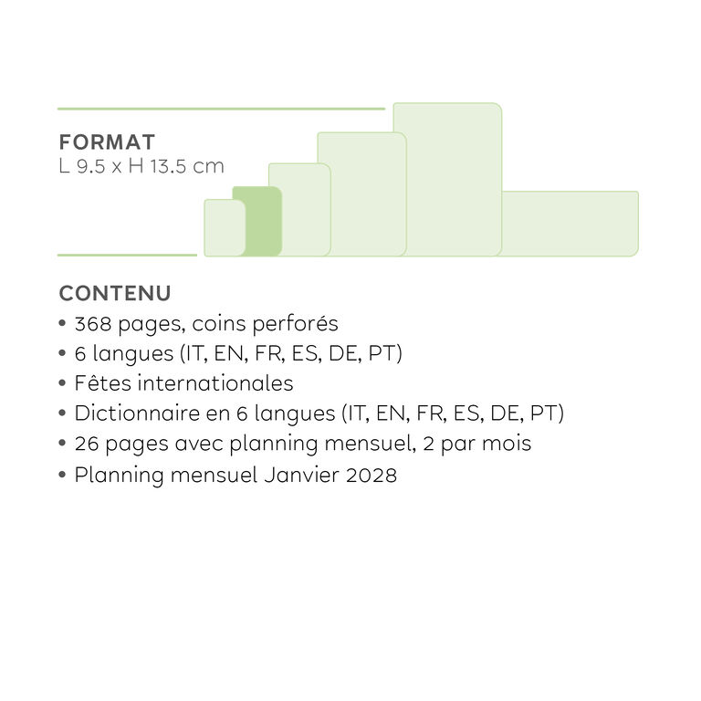 Agenda 12 Mois Journalier Small 2027 - Sunset Vibes Agenda 12 Mois Journalier Small 2027 - Sunset Vibes