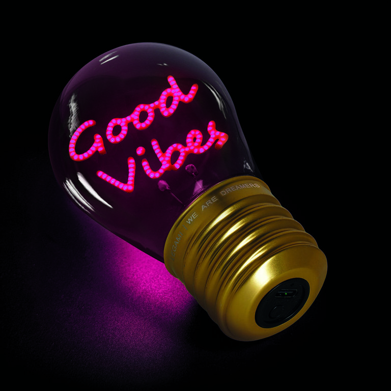 Lampada Decorativa da Tavolo a Forma di Lampadina - Good Vibes - Bulb Fiction