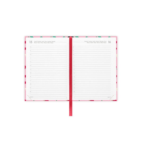 Agenda Diaria Fotográfica 2026/2027 16 Meses - Teddy Bear Pink - Small