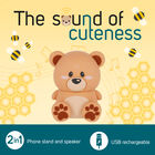 Kabelloser Speaker mit Halterung - The Sound of Cuteness, , zoo