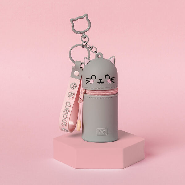 Kitty Coin Purse with Key Ring - Mini Kawaii