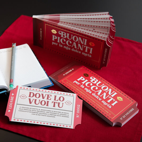 Blocchetto da 24 Voucher Piccanti - Inglese - Gift Vouchers