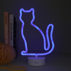 Neon Effect Led Lamp - Kitty