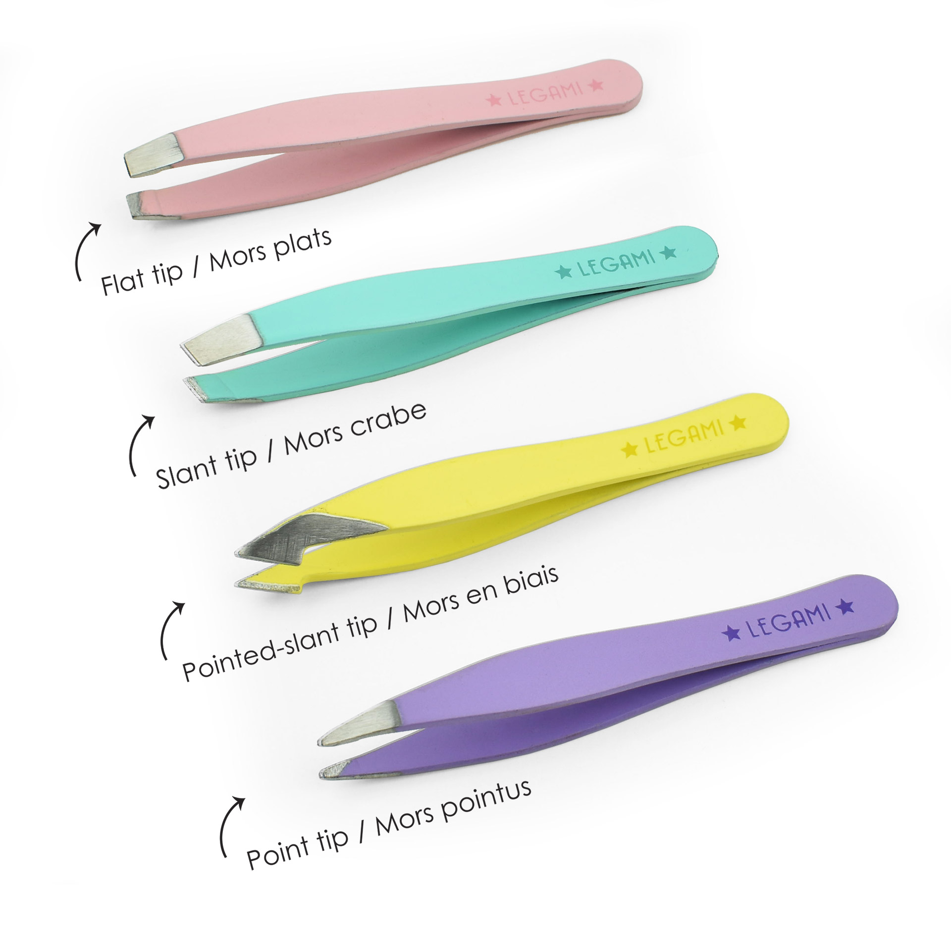 Legami - Set Di 4 Mini Pinzette Multicolor - Bye Bye Frida