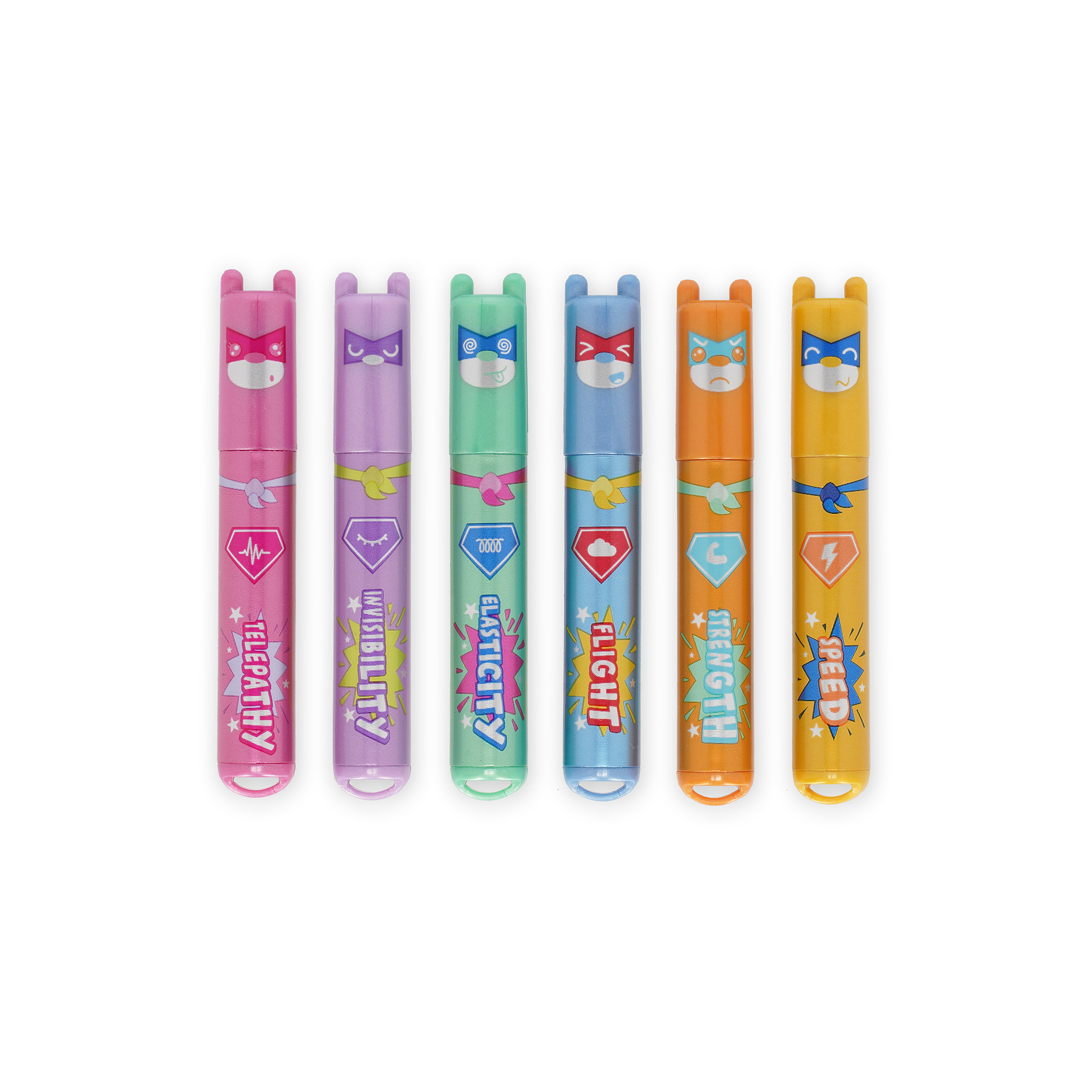 Legami - Set Di 6 Mini Evidenziatori - Teddy's Superpower