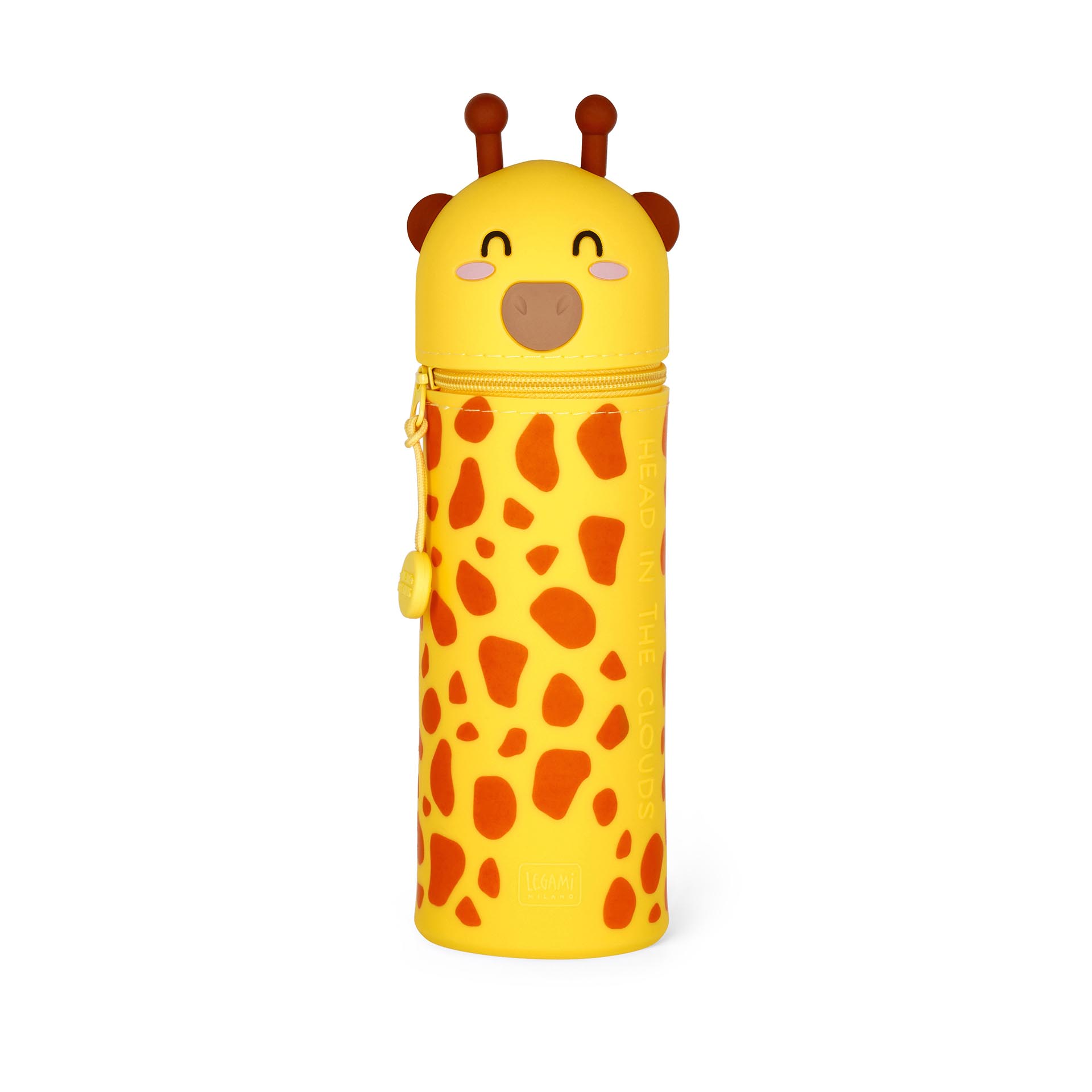Legami - Astuccio 2-In-1 In Silicone Giraffe "Head In The Clouds" - Kawaii