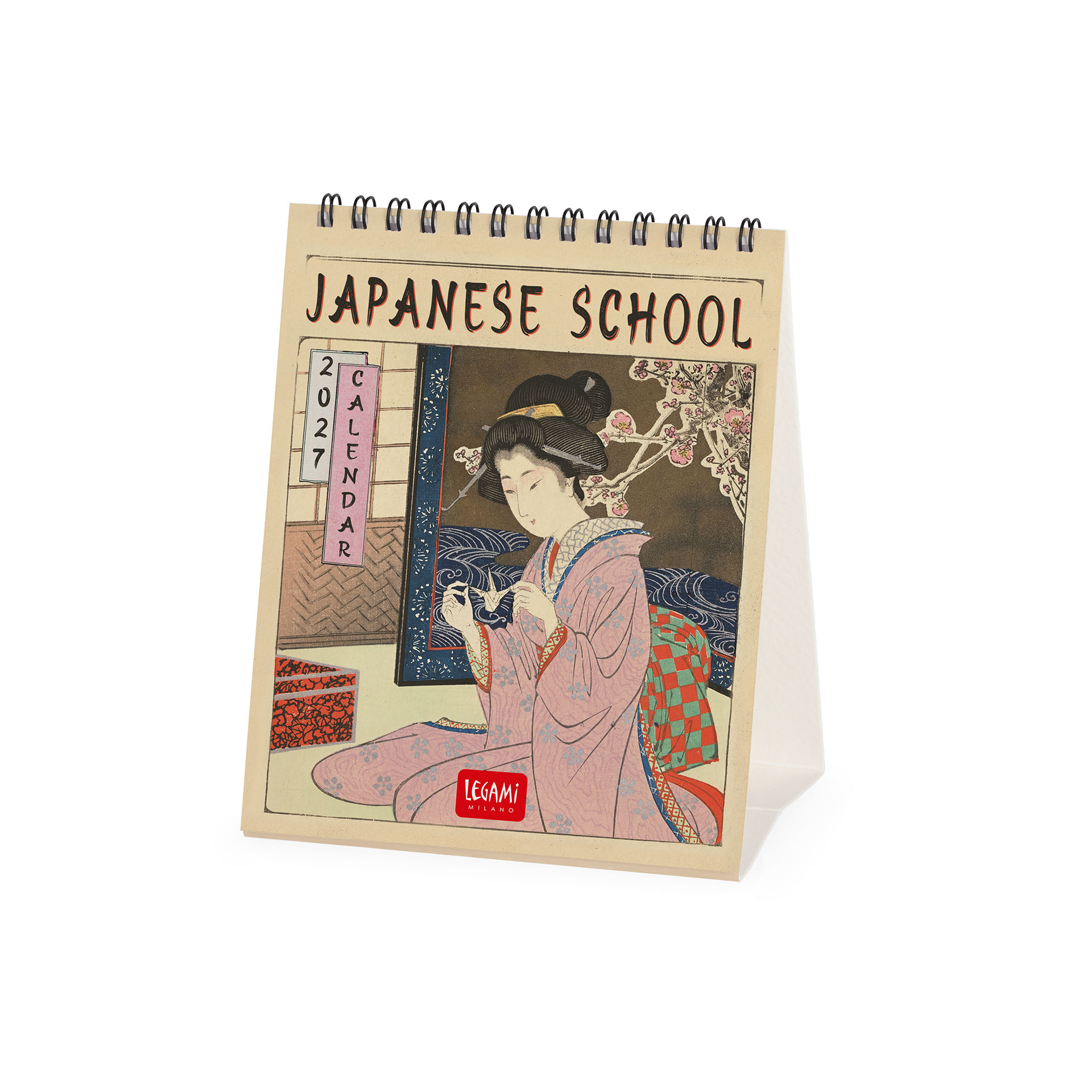 Legami - Calendario Da Tavolo 2027 - 12 X 14,5 Cm - Japanese School