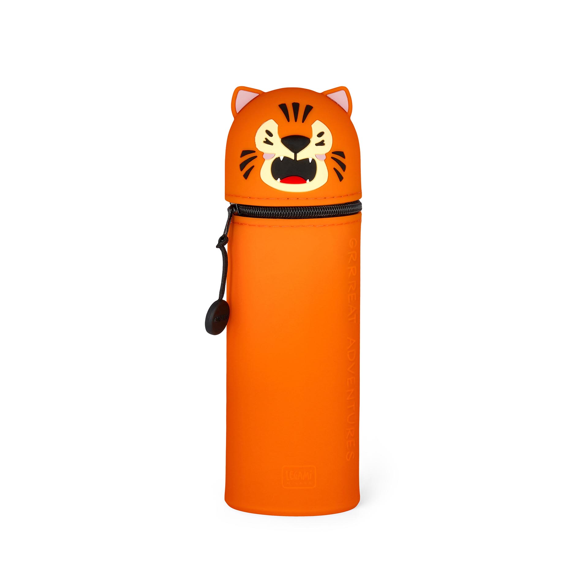 Legami - Astuccio 2-In-1 In Silicone Tiger "Grrreat Adventures" - Kawaii