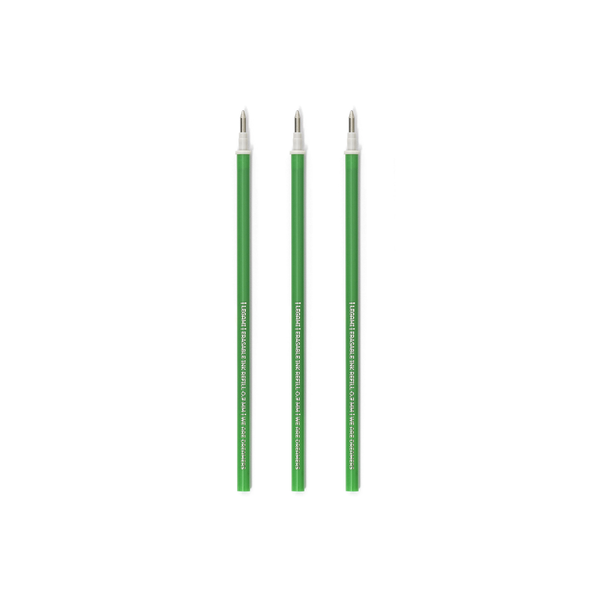 Legami Verde - Set Di 3 Refill Per Penna Cancellabile - Inchiostro - Erasable Pen,