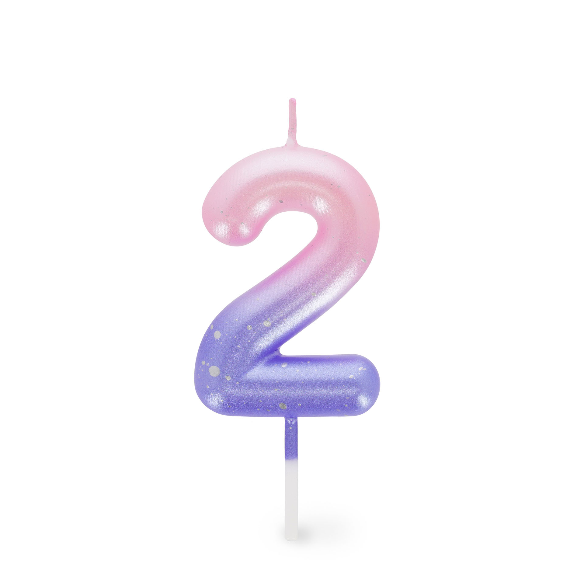 Legami Rosa/Argento - Candela Torta Pink - 2 - Happy Birthday Candle