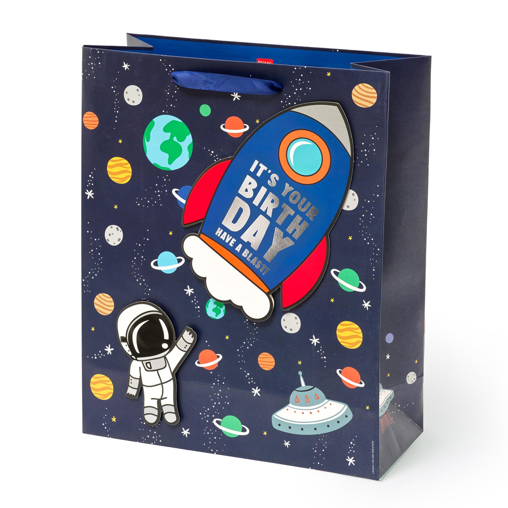 Legami - Sacchetto Regalo Compleanno Space - Large, Taglia: Large