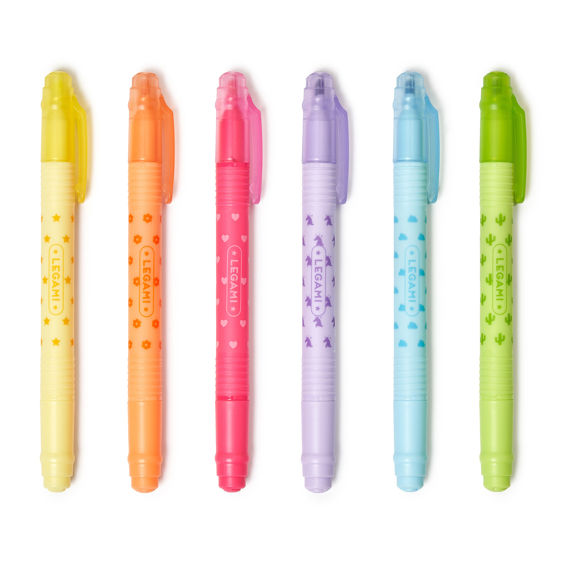 Legami Giallo/Arancione/Rosso - Set Di 6 Evidenziatori Cancellabili - Magic Highlighters