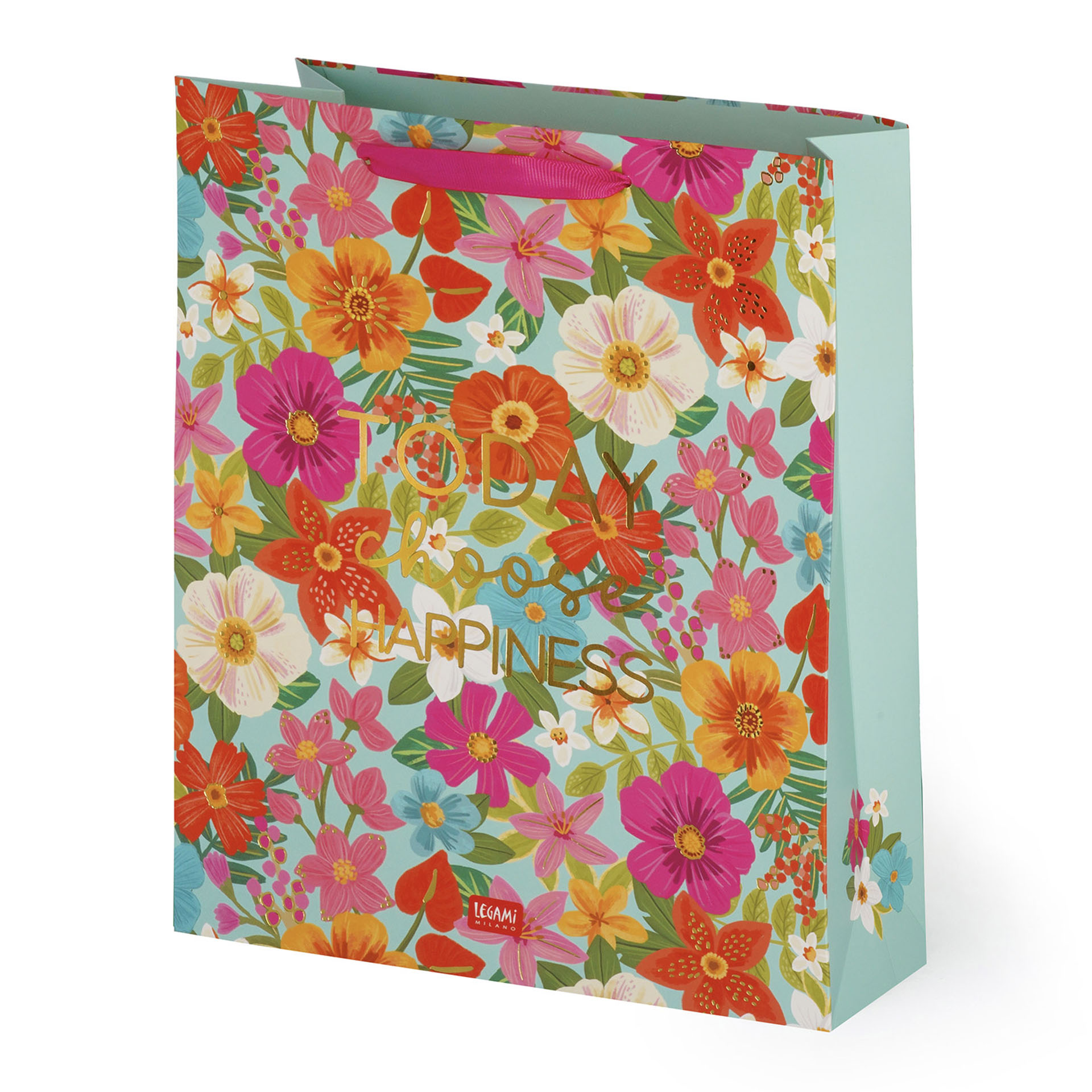 Legami - Sacchetto Regalo Flowers - Large, Taglia: Large